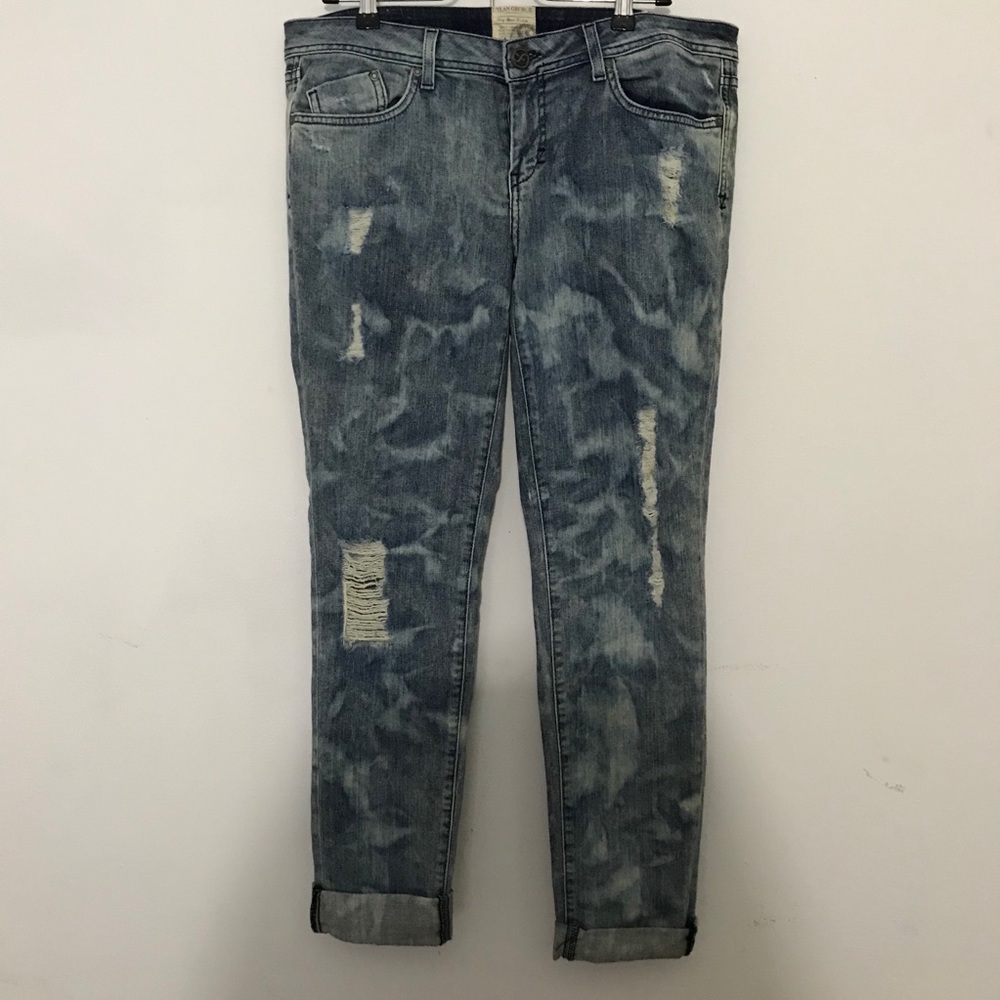 Dylan George Ring Spun Denim Distressed Jeans